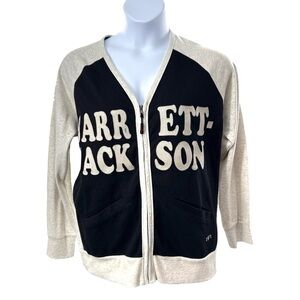 Barrett‎ Jackson Womens XL V Neck Cardigan Sweatshirt. NWOT. Embroidered